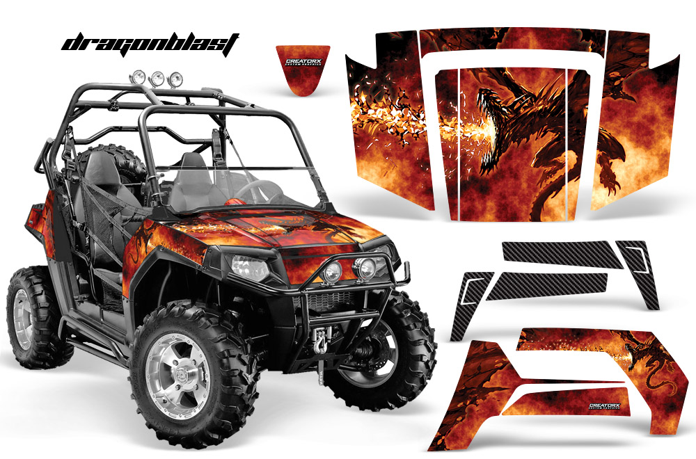 Polaris RZR 800 2006-2010 Graphics Kit Dragonblast